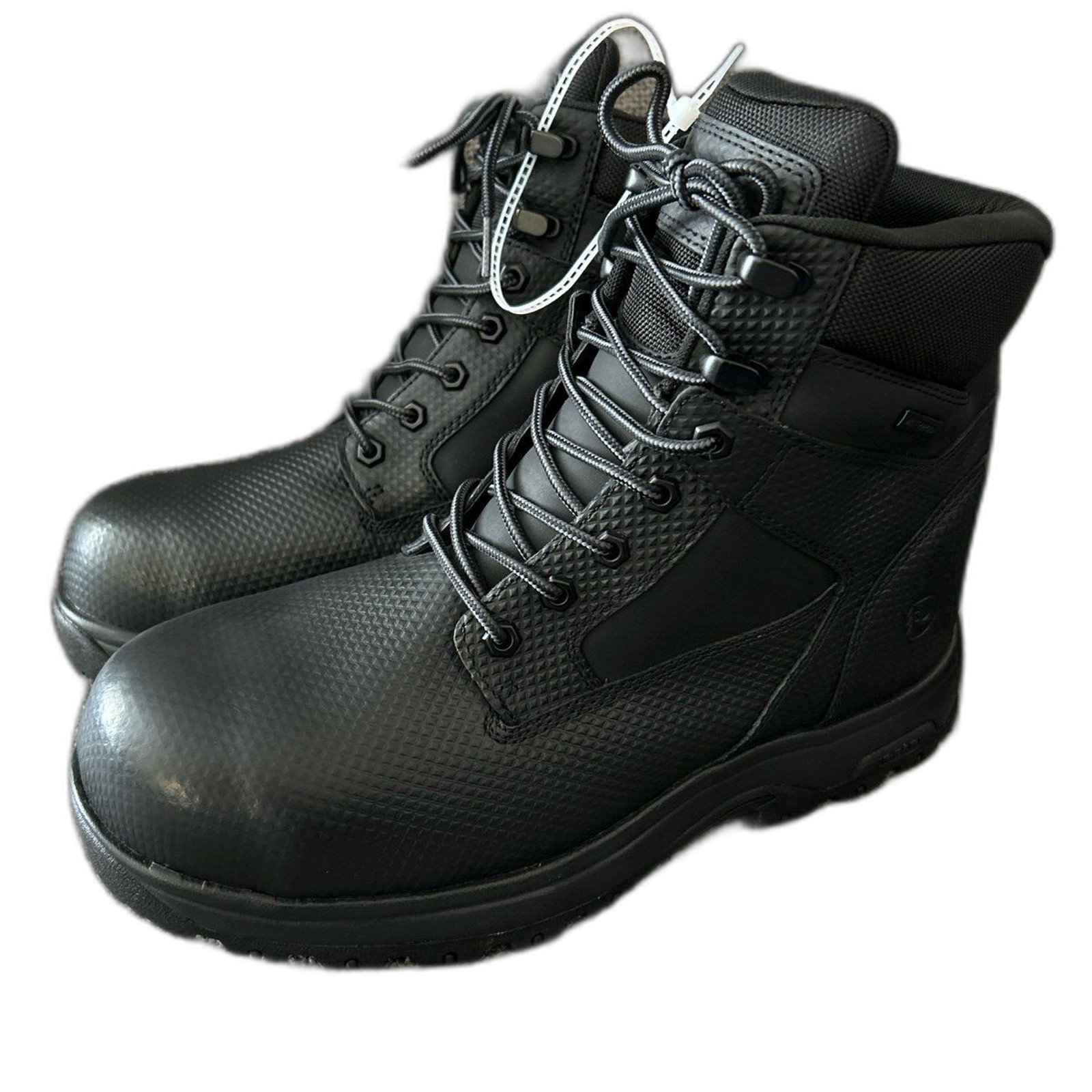 Dunham 8000 Works 6″ Safety Boot (Men) – Black Textured Leather Size 10.5 6E