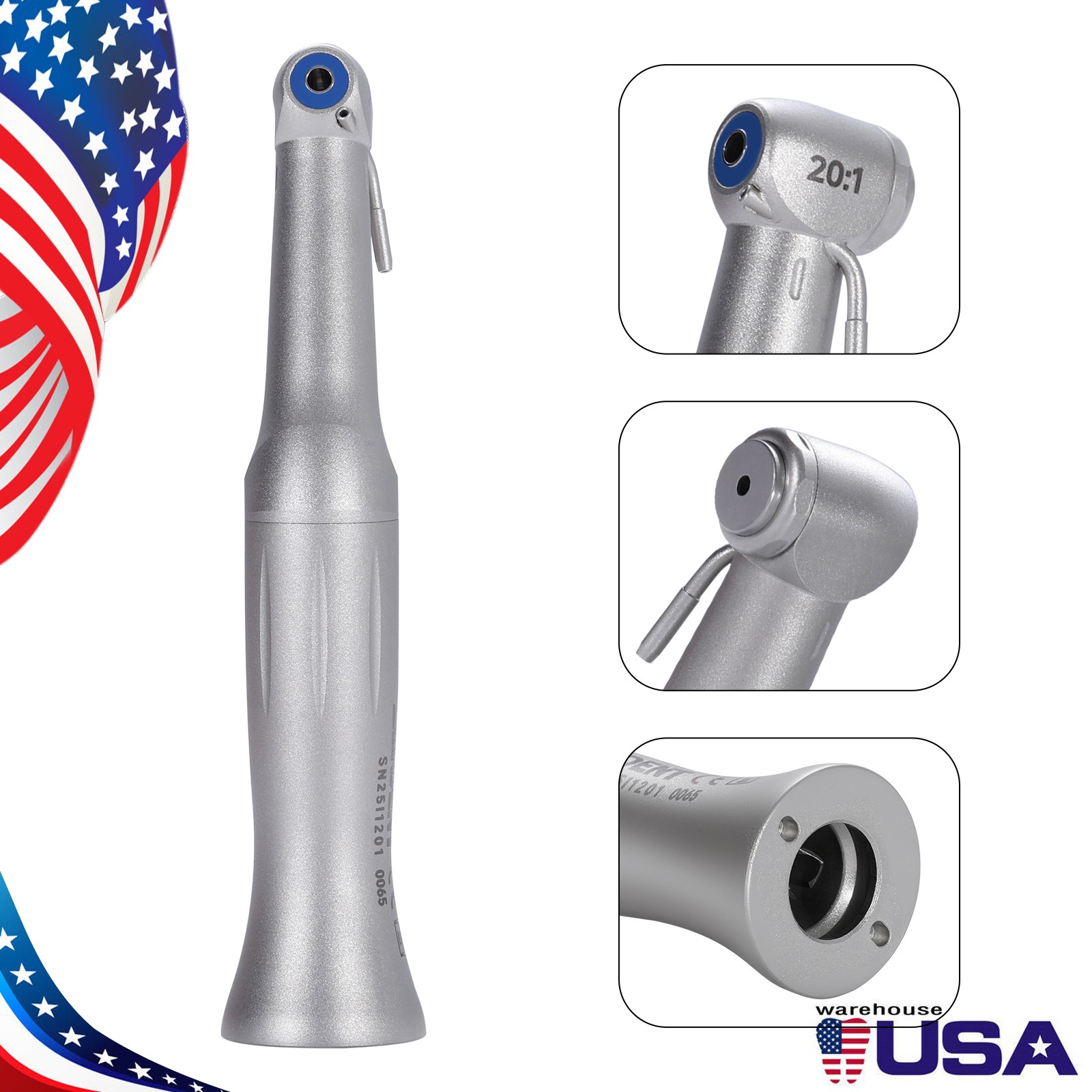 Dental 20:1 Implant Contra Angulo Pieza De Mano para NSK SG20 Surgical Push