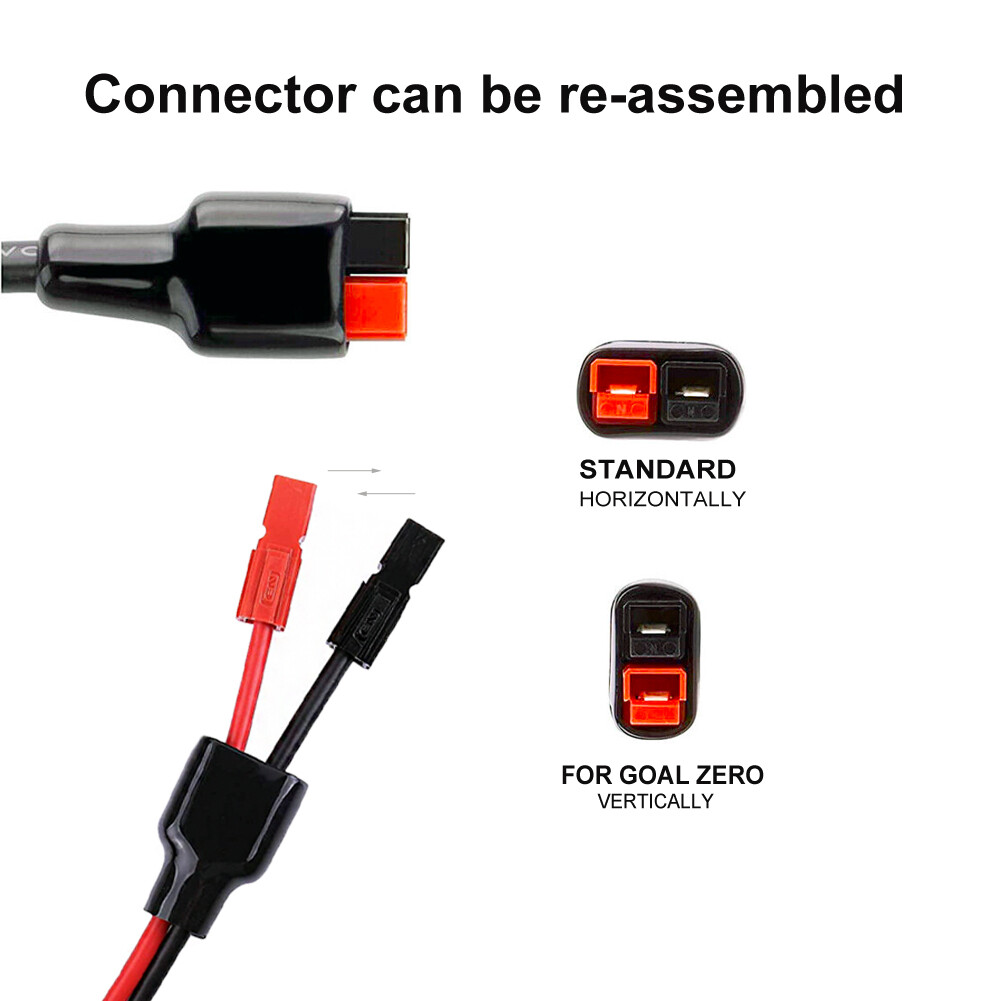 10 AWG Solar Cable Compatible with Anderson Powerpole Extension Cable Connector