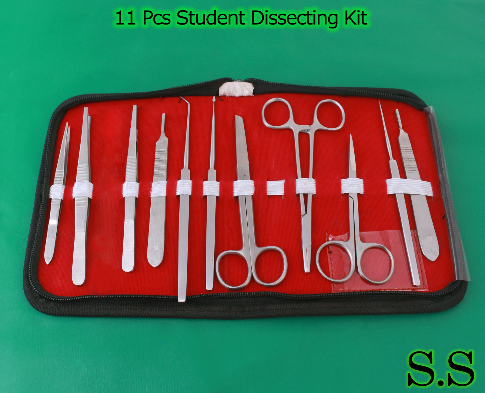 Dissecting kit / Dissection Kit / Anatomy Kit for Medical Students 11 Pcs