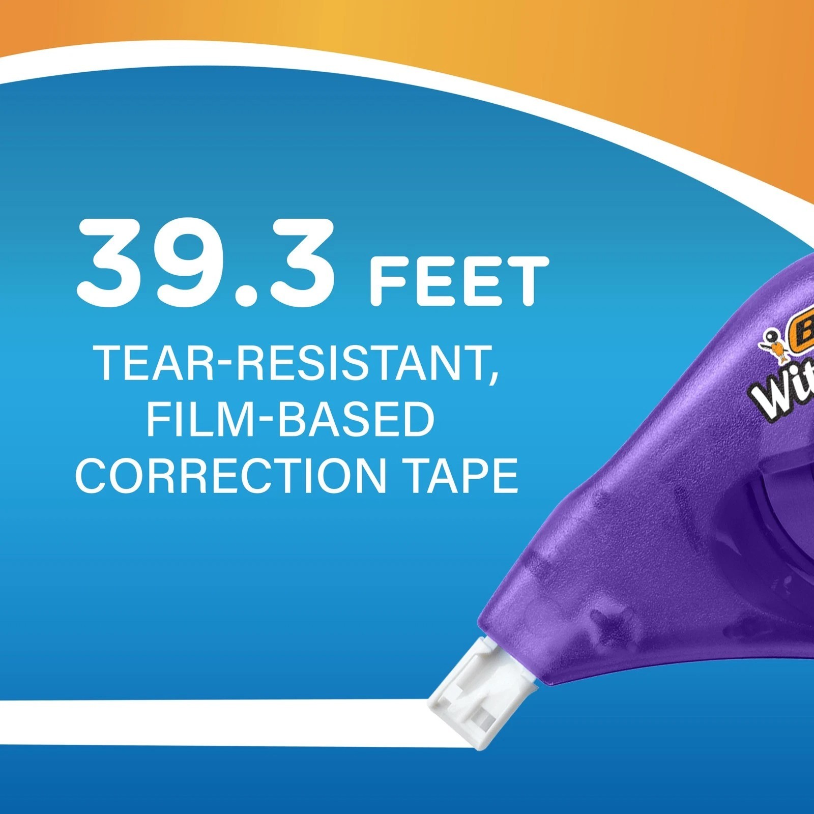 BIC Wite-Out EZ Correct Correction Tape 10 Pack White Tear Resistant 39.3 Ft