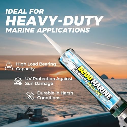 5200 Marine Sealant for Boats & RVs-Fast-Cure (30 Mins), Waterproof, UV-Resistan
