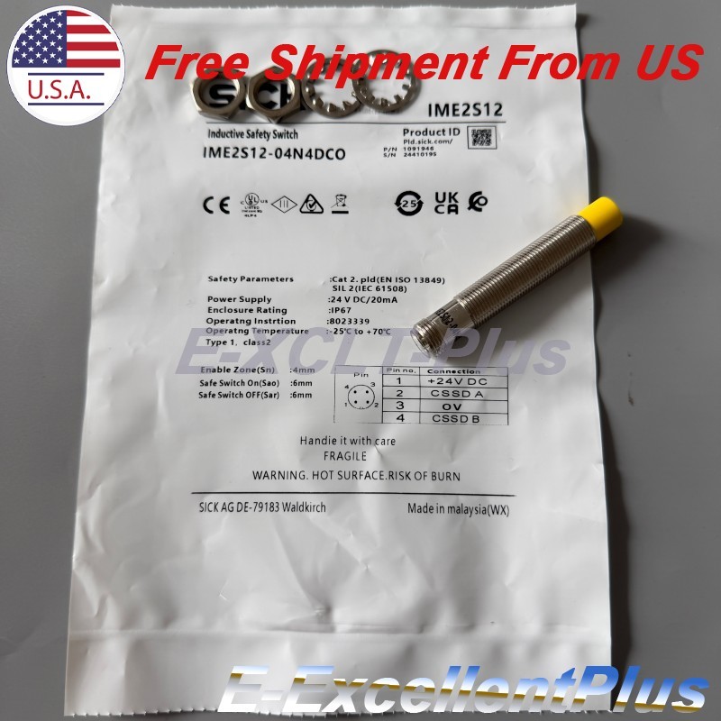 1PCS For SICK IME2S12-04N4DC0 Proximity Sensor Switch 24VDC 20mA 4Pin US Stock