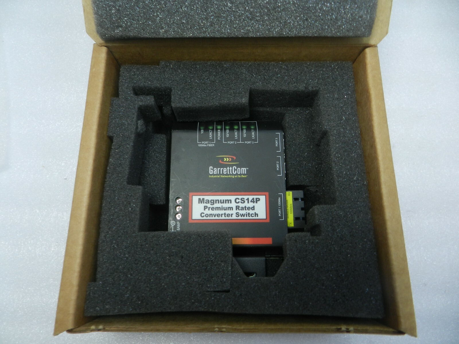 CS14PR-ST-24VDC | GarretCom | Hardened Ethernet Switch with ST Connectors