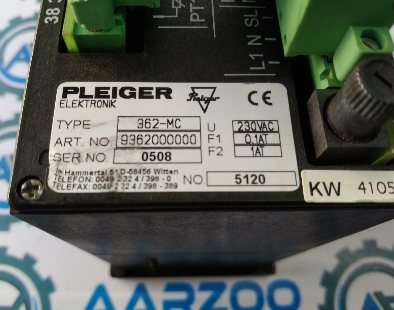 PLEIGER ELEKTRONIK 36-2MC multi function controller 9382000000 362MC USED