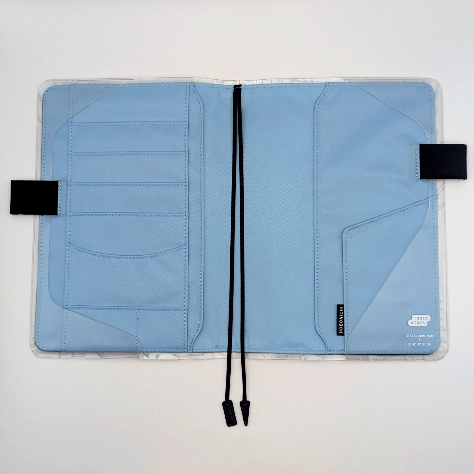Hobonichi Cover Colors Black x Clear Blue A5 w/Cover on Cover Hide and Seek Rare
