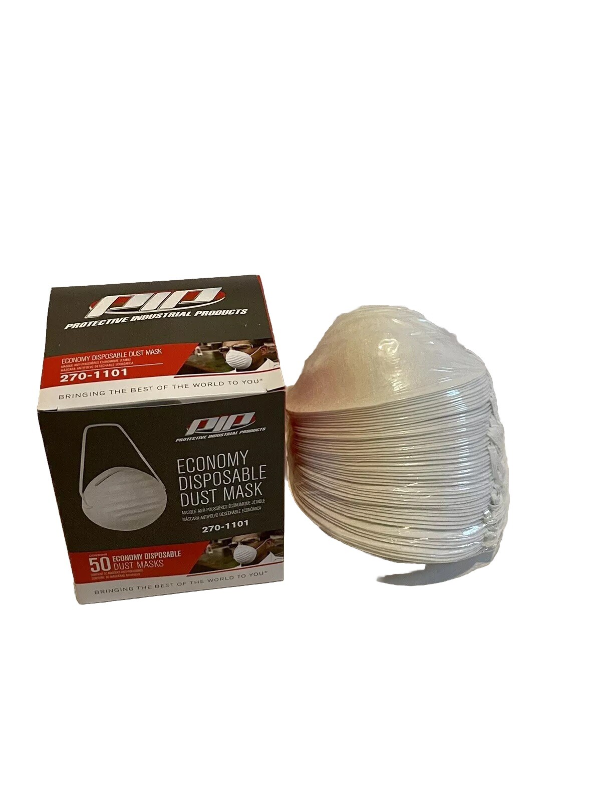 Protective Industrial Products 50 Economy Disposal Dust Masks ( NEW )