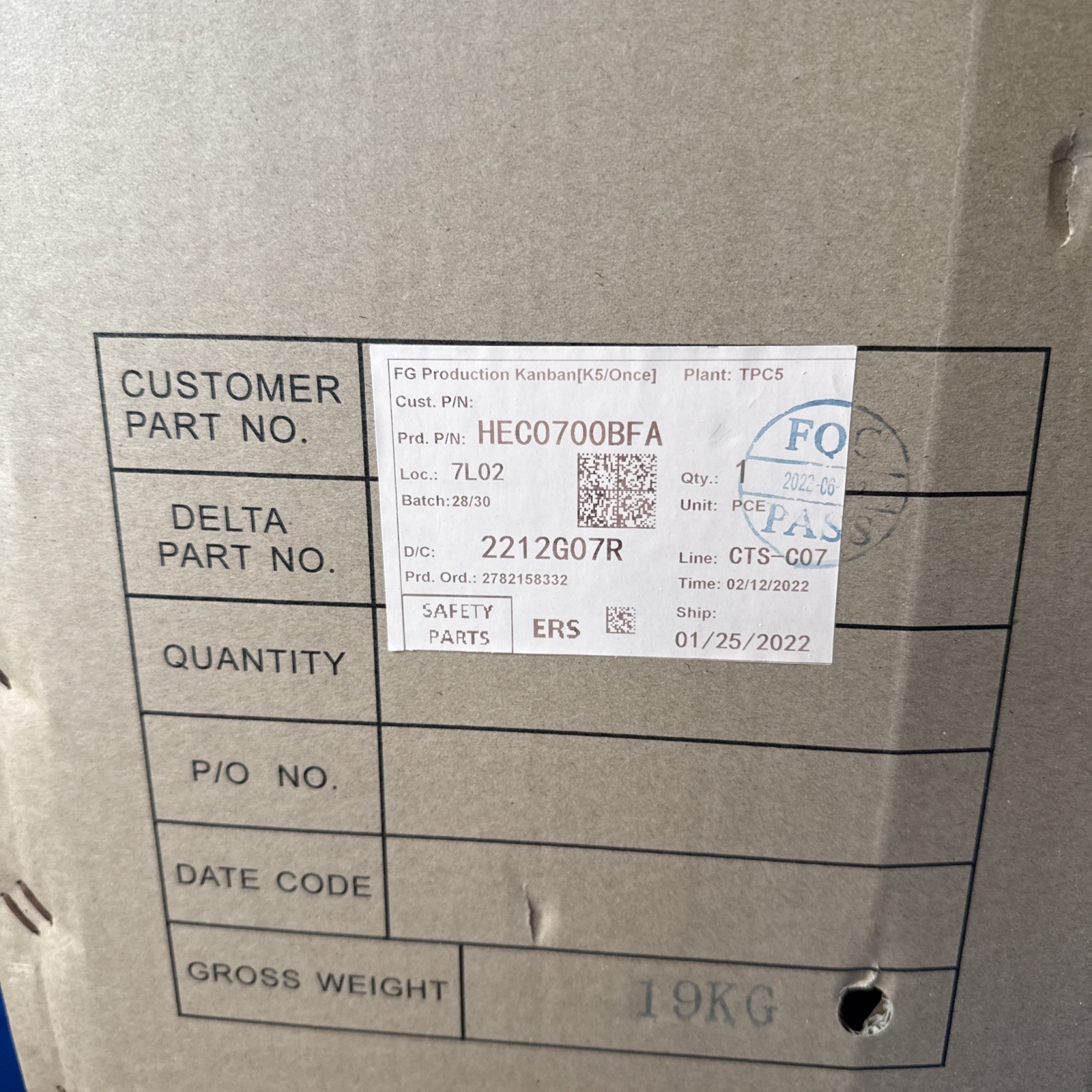 HEC0700BFA NEW DELTA HEC0700BFA SERIES CABINET COOLER/AIR CONDITIONER