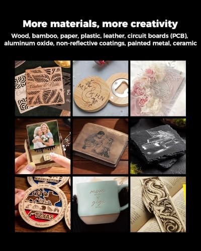 ELIDOR 6W Laser Engraver Cutter, 300x300mm, Wood Leather Acrylic DIY