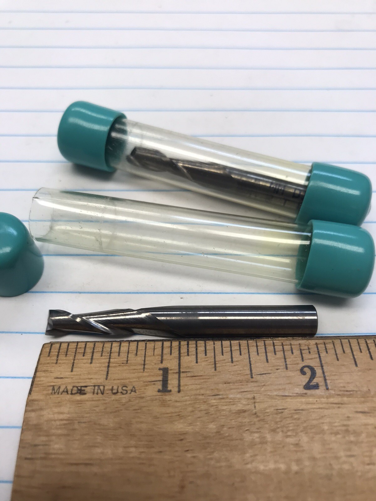 2 pcs. 5.0 mm 2 FLUTE SE CARBIDE CC END MILL. USA (loc stk)