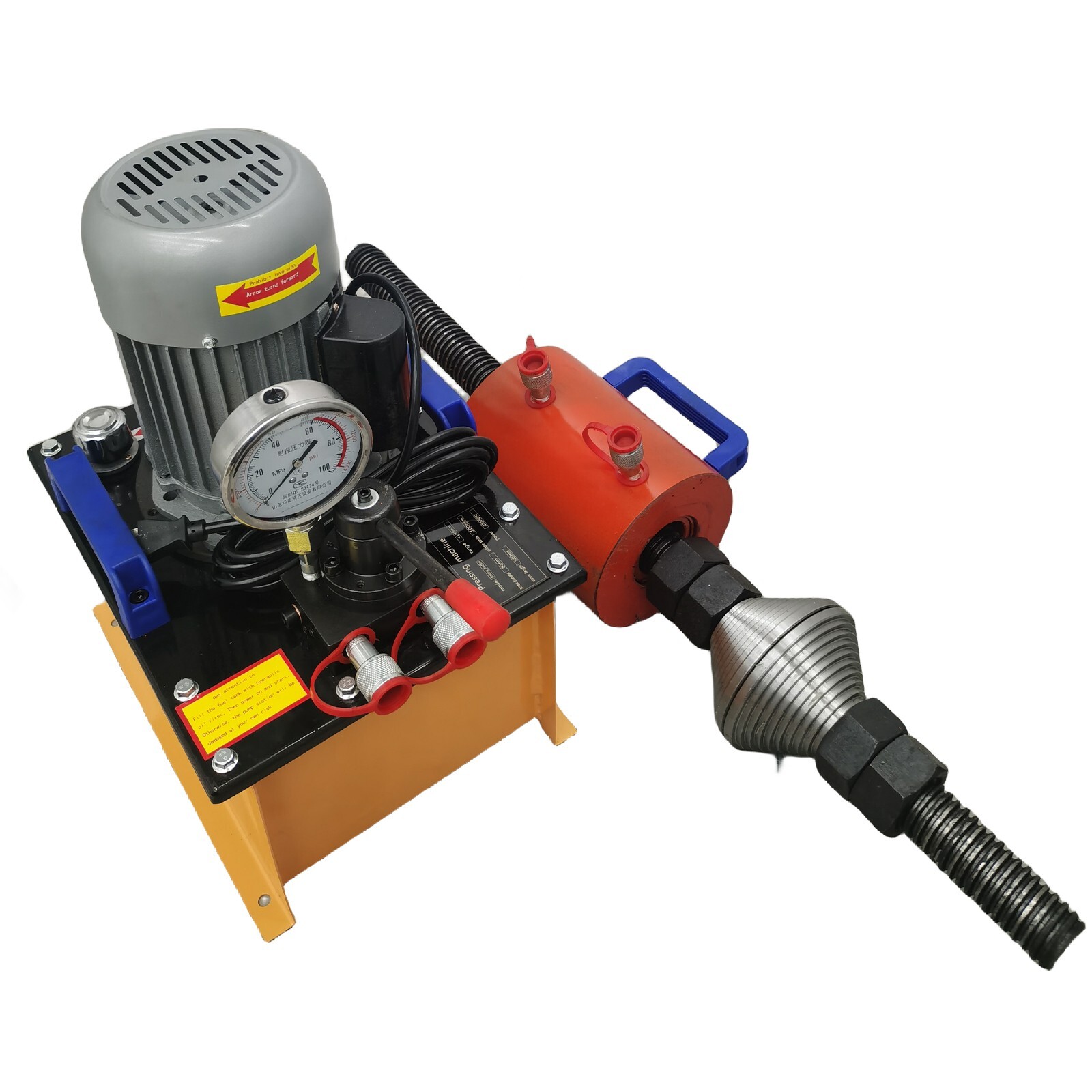 100T Excavator Sleeve Press Machine 220V Hydraulic Bushing Crawler Pin Remover