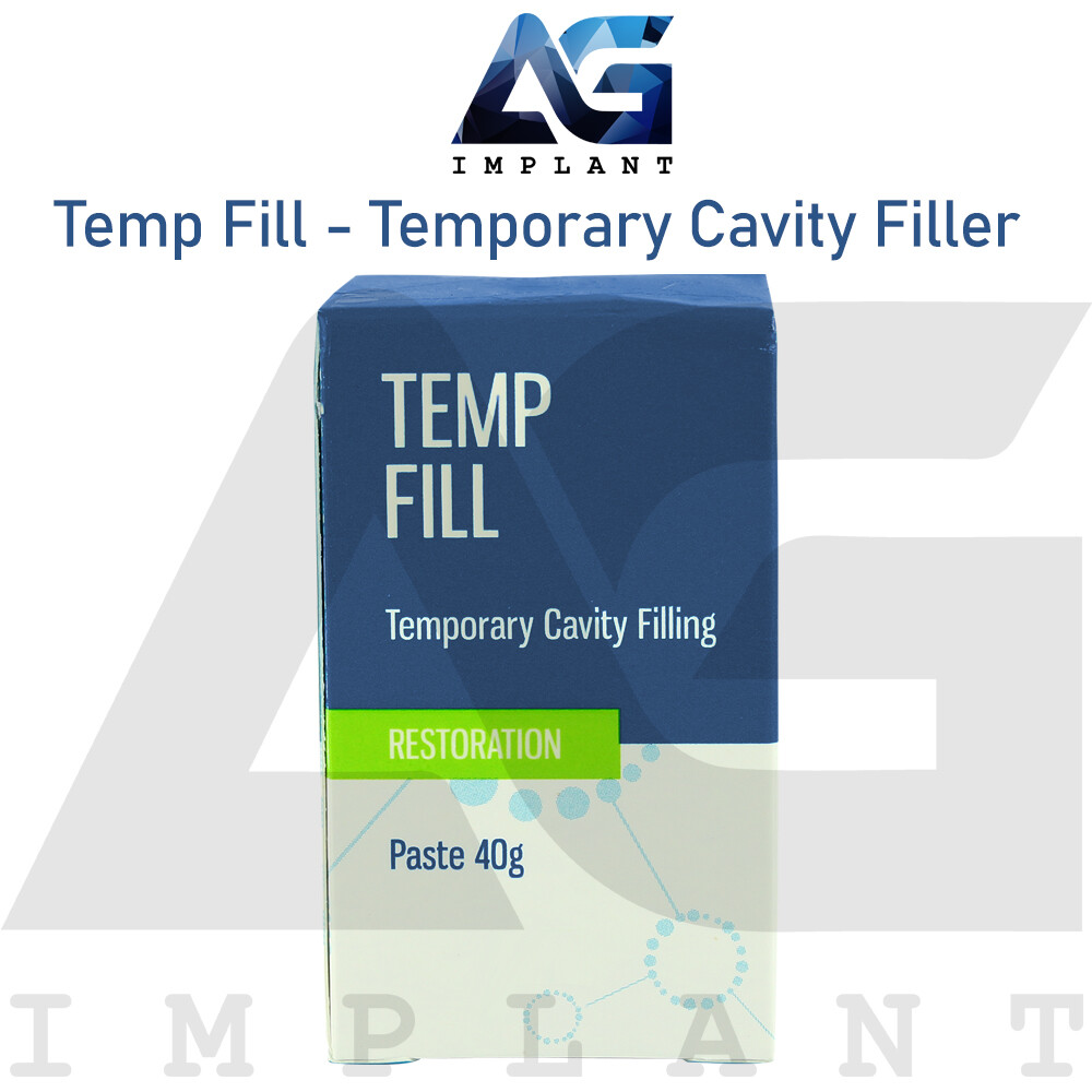 Temp Fill Temporary Cavity Filler Dental Self Cure Hydrophilic Zinc Material 40g