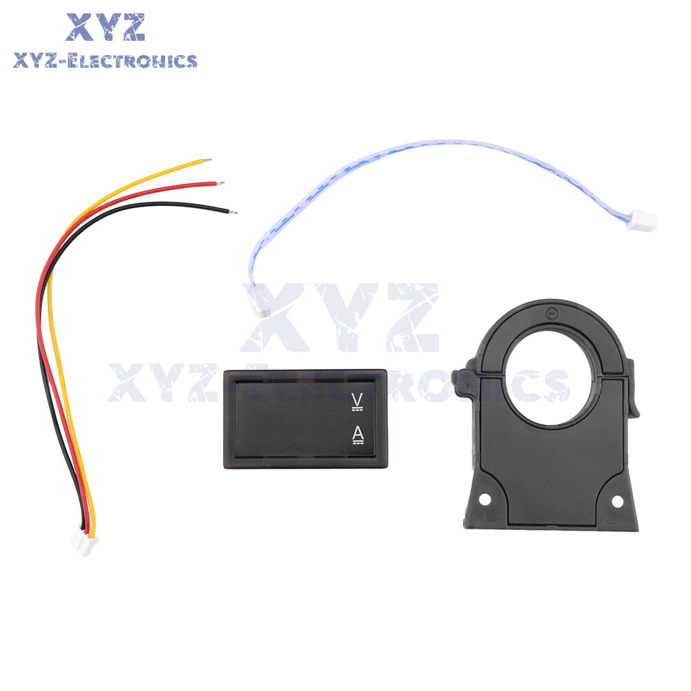 DC0-300V 50/100/200/400A Digital Current Voltage Meter Hall Ammeter Voltmeter