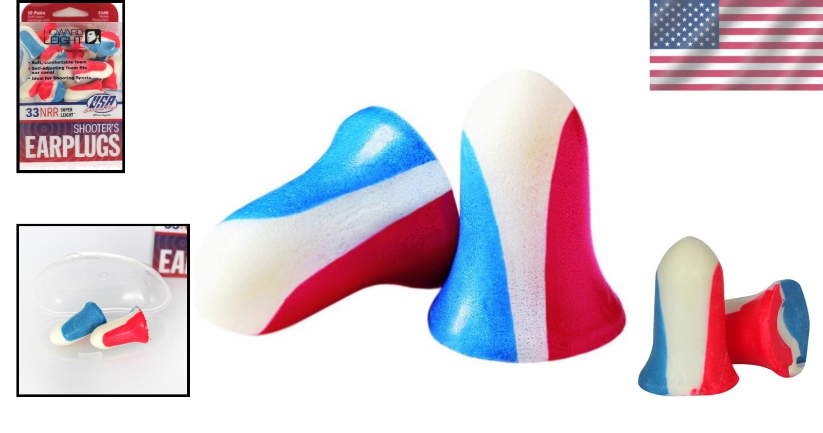Comfortable Foam Shooting Earplugs by Honeywell – 10 Pairs for Noise Reduction