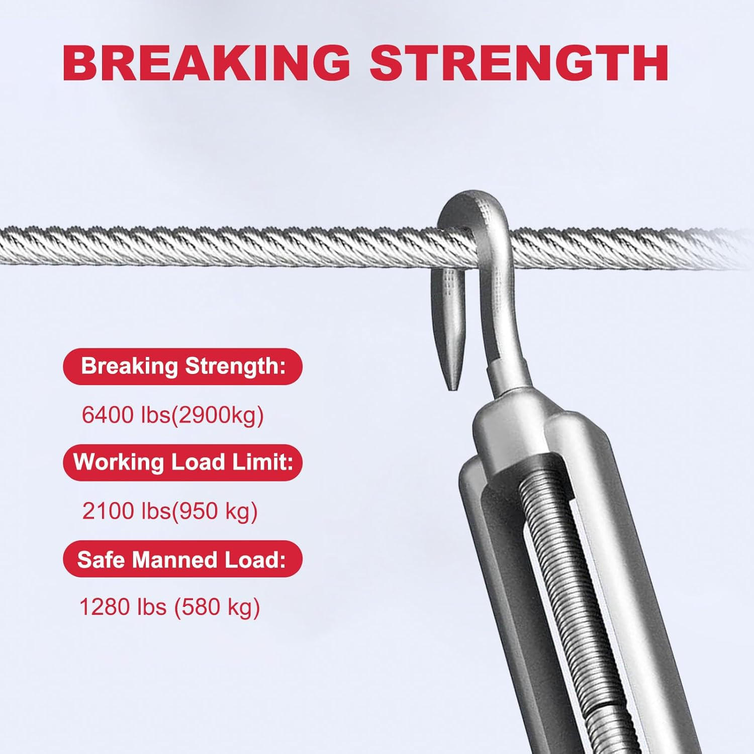 1/4″ Stainless Steel Cable 7X19, 1200FT, 6400lbs – Durable Outdoor Use