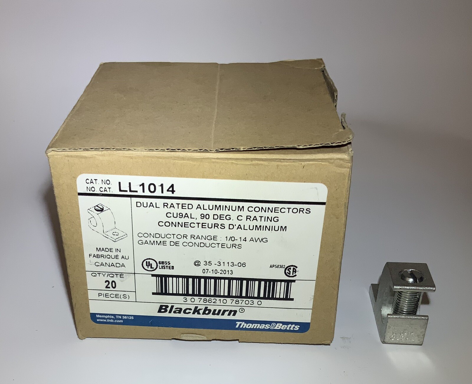 🔥 Thomas & Betts LL1014 Aluminum Connectors New Box of 20