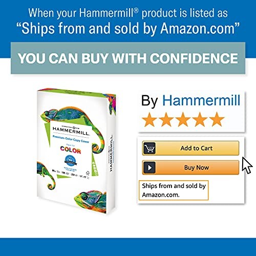 Hammermill Cardstock, Premium Color Copy, 80 lb, 11 x 17-4 Pack (1,000 Sheets) –