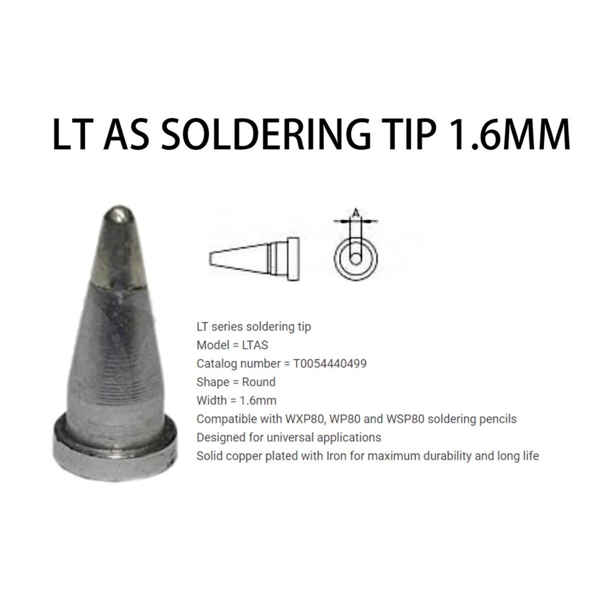 LT Series Tip Heating Elements for Weller WSD81 WD1000 Workstation WSP80 US