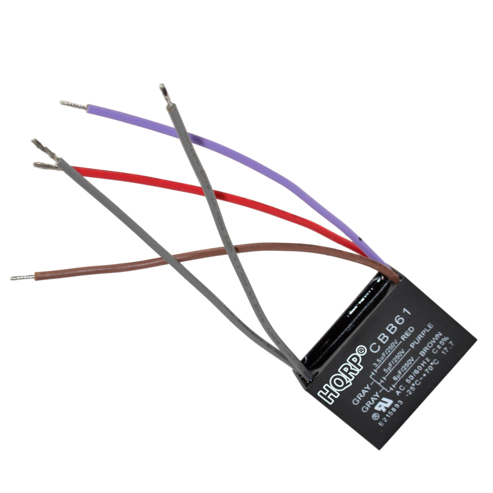 HQRP Motor Capacitor CBB61 3.5uf+5uf+6uf 5-Wire for Hampton Bay Ceiling Fans