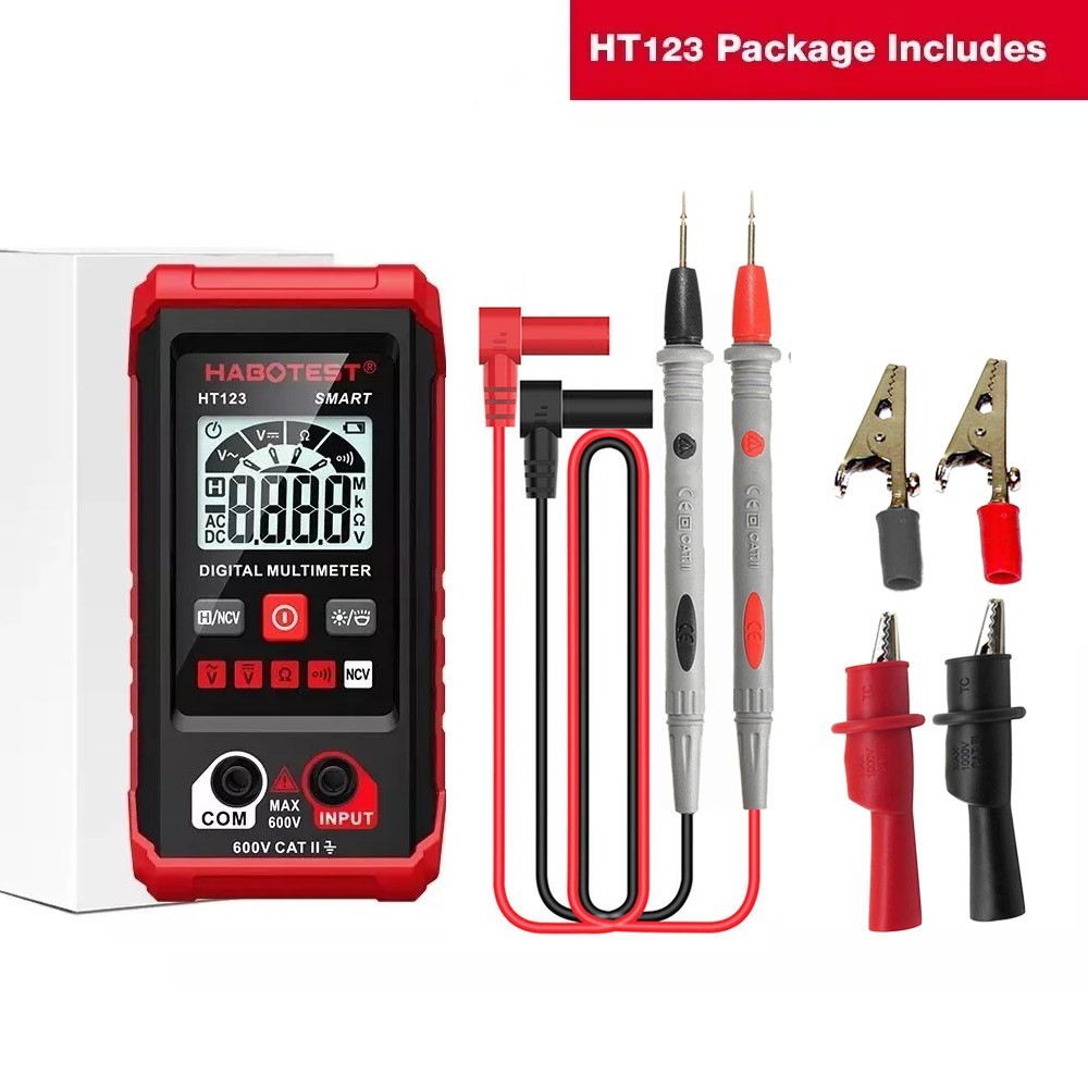 Digital Multimeter AC DC Voltmeter Ammeter Ohmmeter Volt Tester Meter WITH BATTs