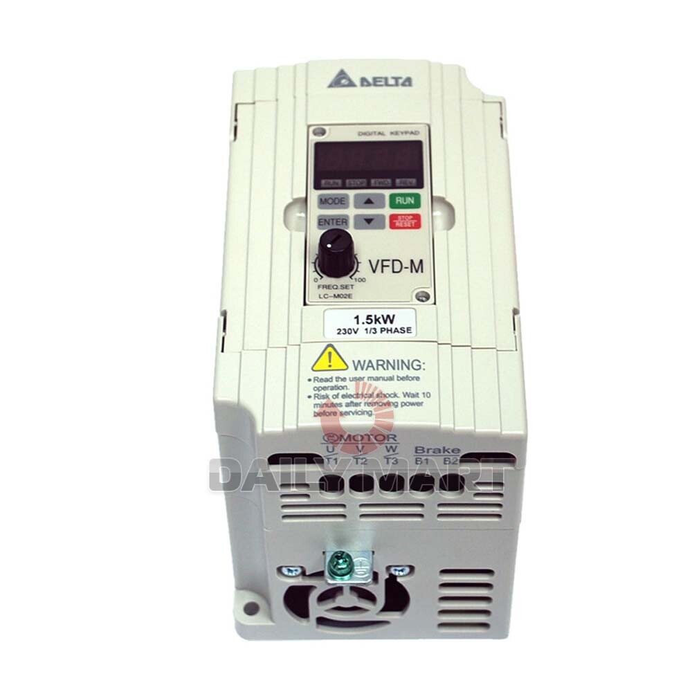 New In Box Delta VFD015M21A Frequency Converter 1.5KW 230V
