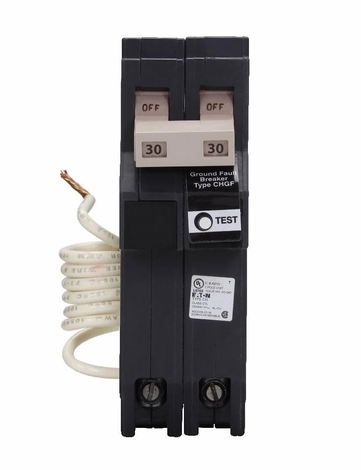 New Eaton 30A GFCI CH230GFT GROUND FAULT circuit Breaker Type CH