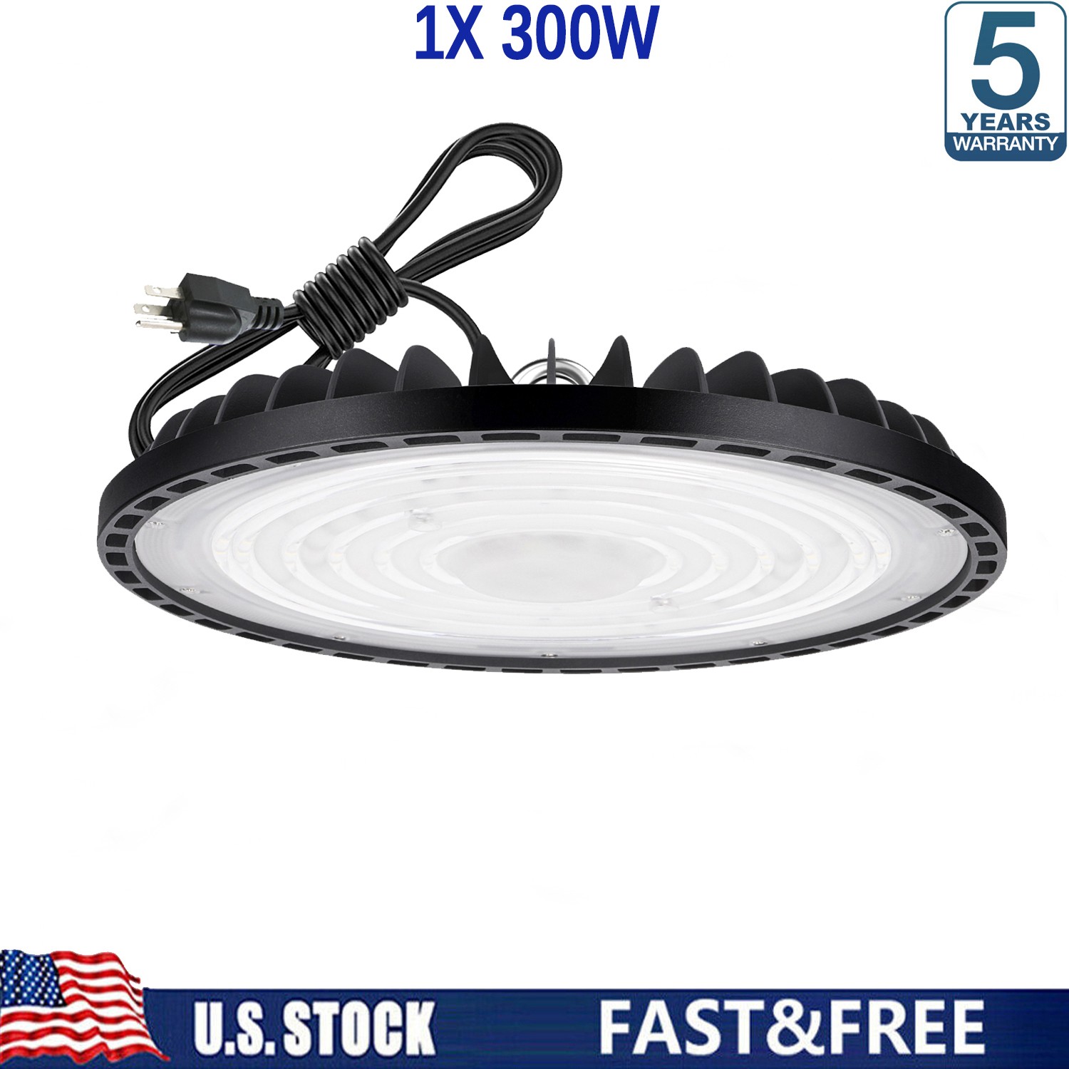 300W UFO Led High Bay Light Commercial Warehouse Industrial Factory Shop Light