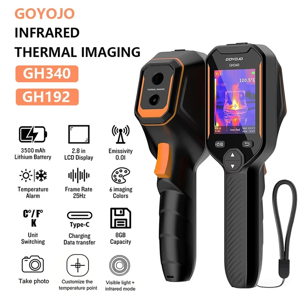 GOYOJO 25Hz Handheld Thermal Imaging Camera 240×240/640×480 Super IR Resolution