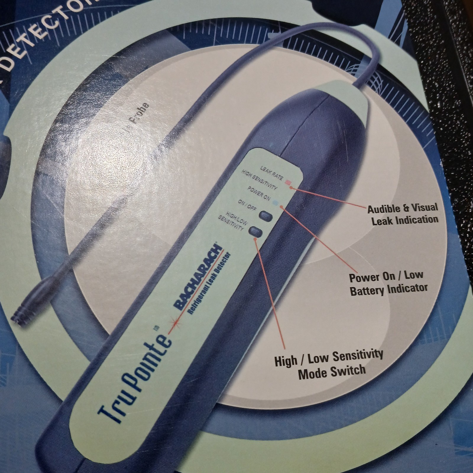 Bacharach 0019-8106 Tru Pointe Refrigerant Leak Detector Mint Condition
