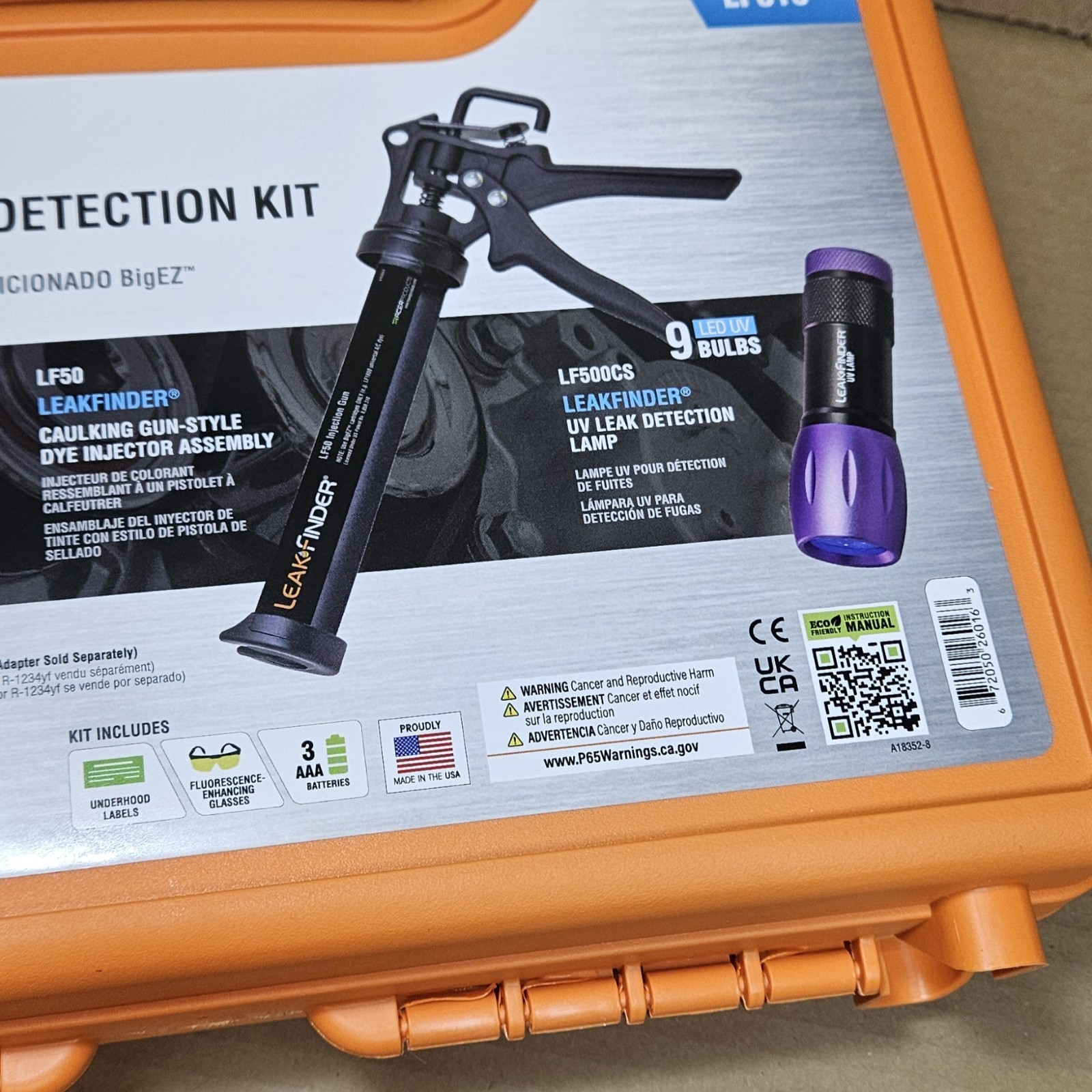 LF016 BIGEZ Air Conditioning Refrigerant Leak Detection Kit – 8oz AC Leak Det…