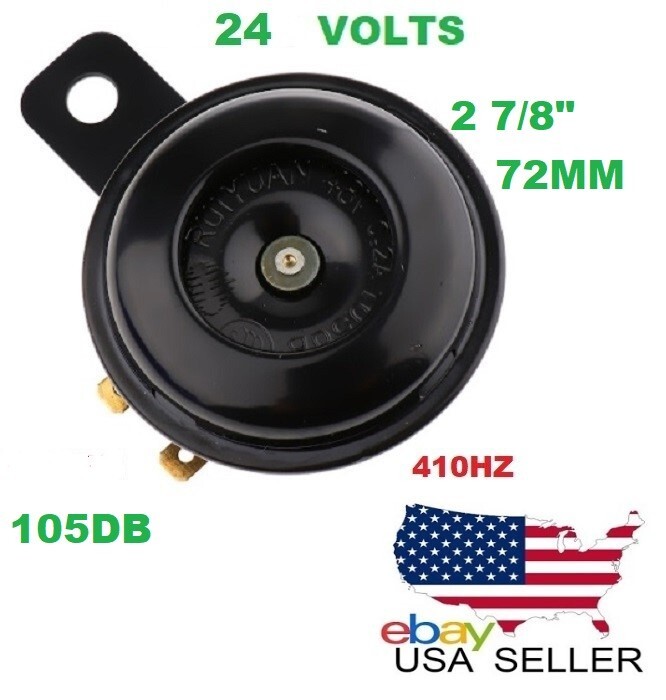 24V HORN GOLF CART FORKLIFT TRUCK 105 DB 410 HZ 2 7/8″ YA022A