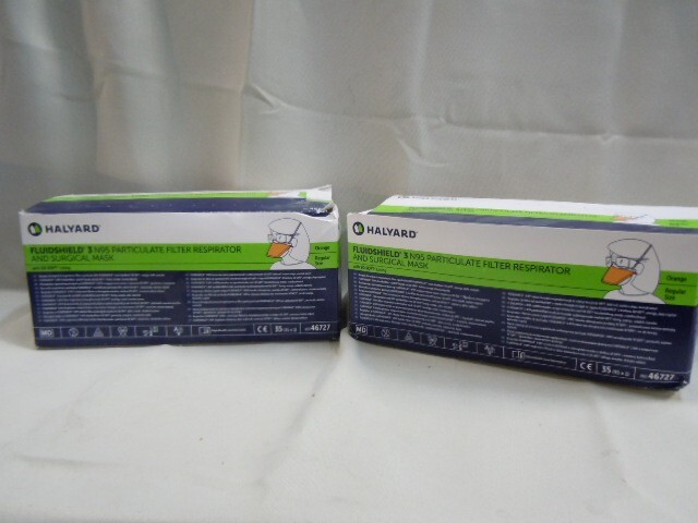 Halyard FluidShield Procedure Masks 2 – 35 pc boxes