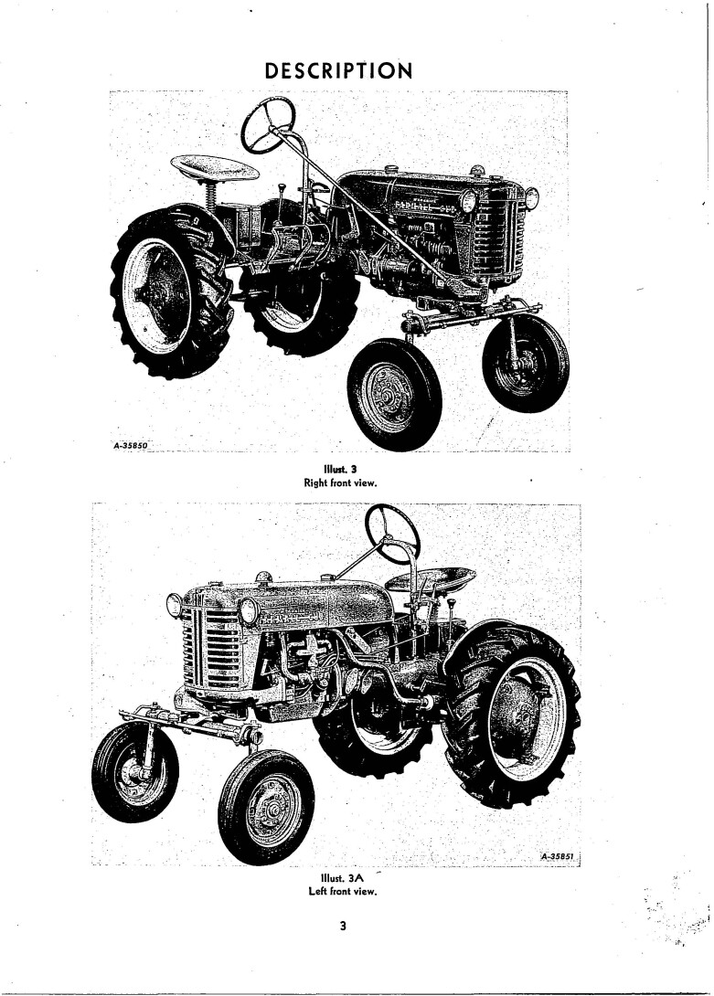 Tractor Operator Instruction Maint Manual Fits McCormick Farmall Cub 1955