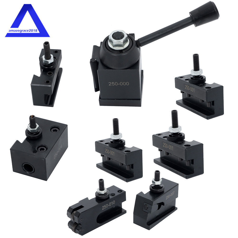 8Pcs Set OXA 250-000 Wedge Type Tool Post Mini Lathe Up to 8″ New