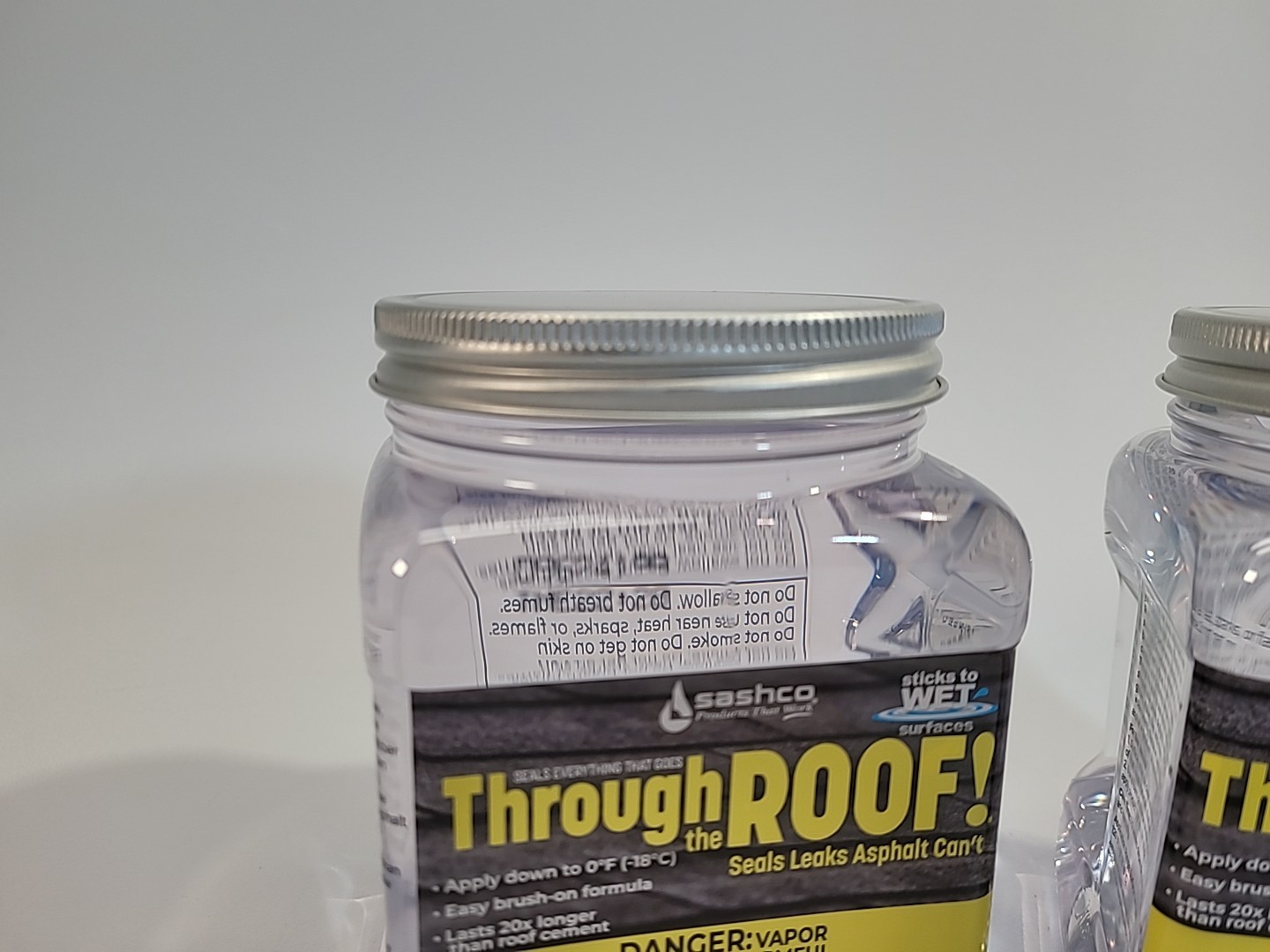 Lot of 2 Sashco 14003 Through the Roof Sealant Clear 6012405 29oz 857ml each