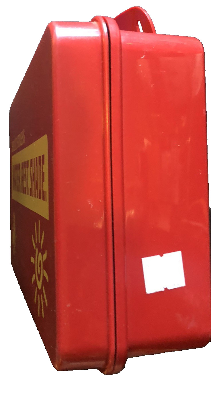 First Aid Heat Stress 10 x 7 x 3 Multi- Person Plastic Case Contractor Kit Red