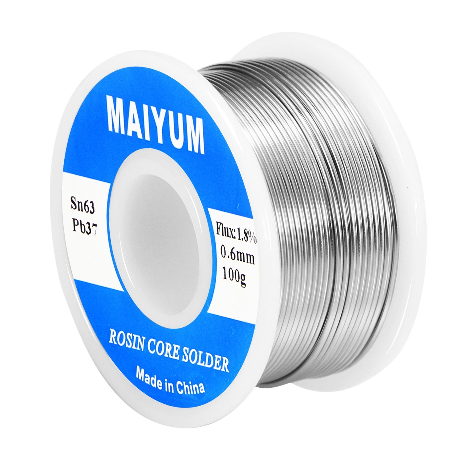 6337 Tin Lead Rosin core solder wire for electrical soldering 0.6mm 100g
