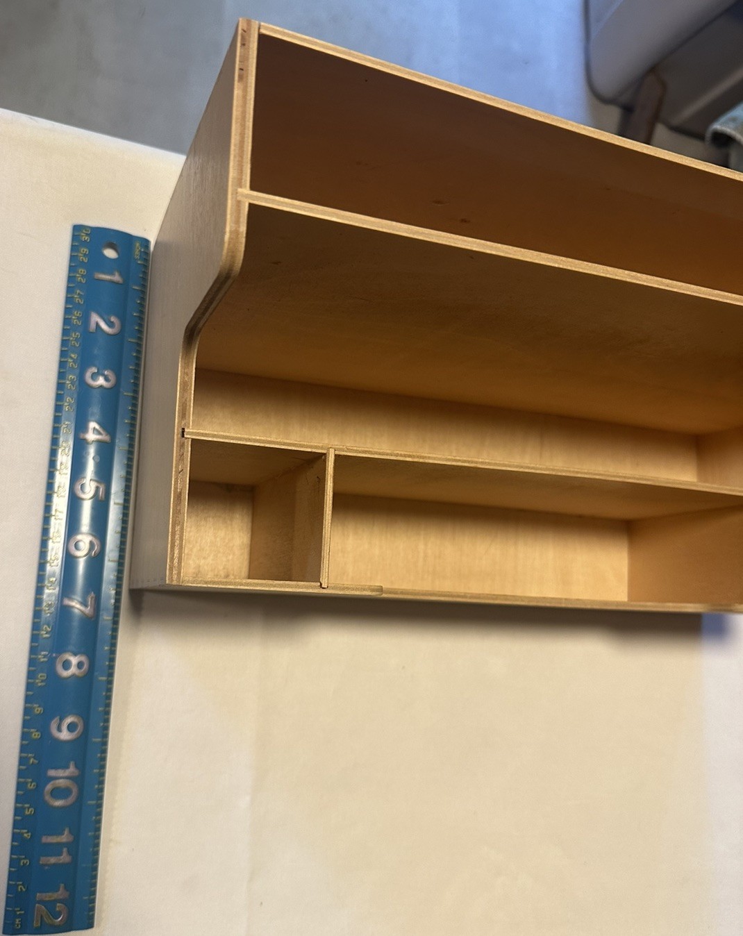 Vintage IKEA 1999 Birch Plywood Desk Organizer Storage 400.373.32 Poland