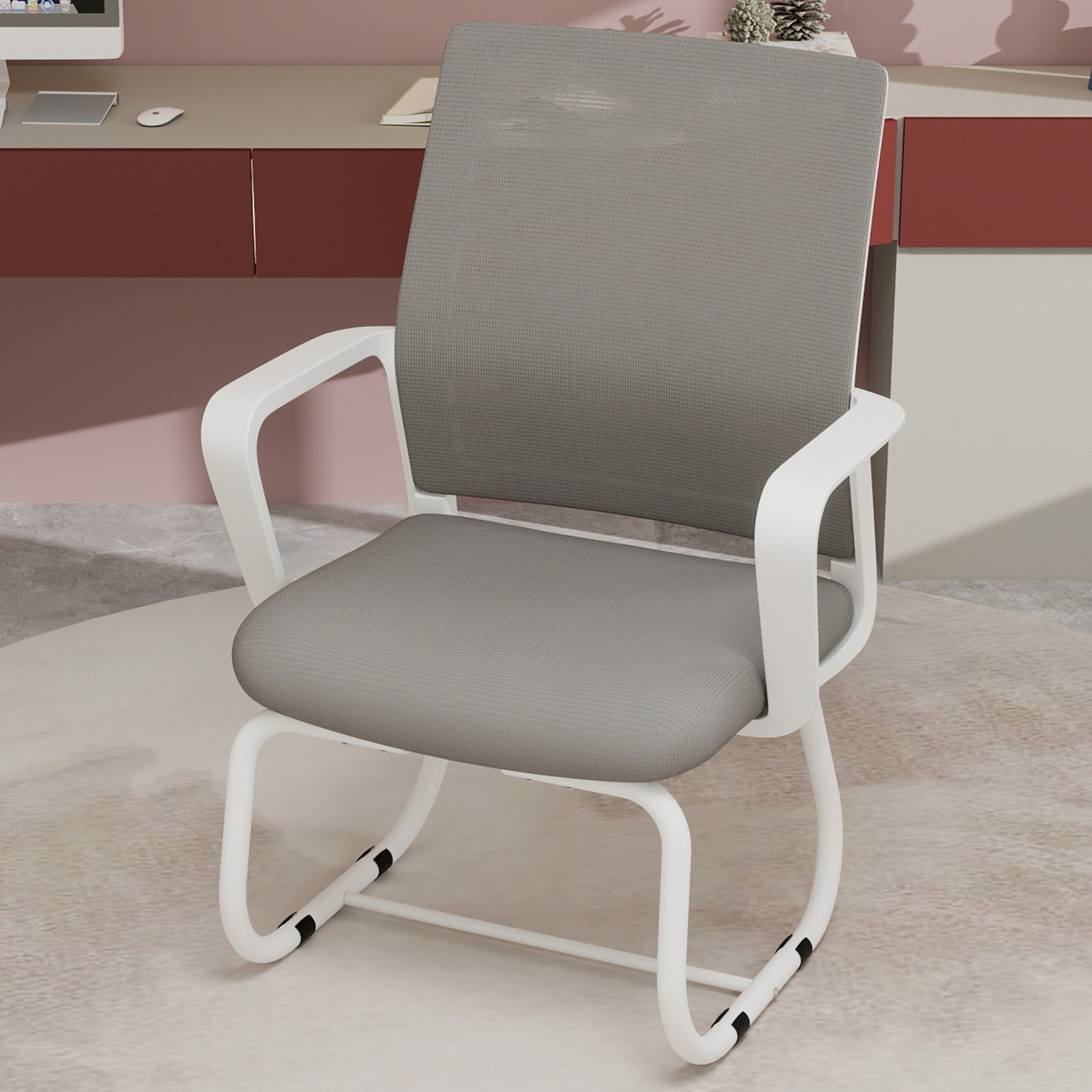 Minimalist Modern Office Chair Metal Frame Home & Office Use Multiple Colors