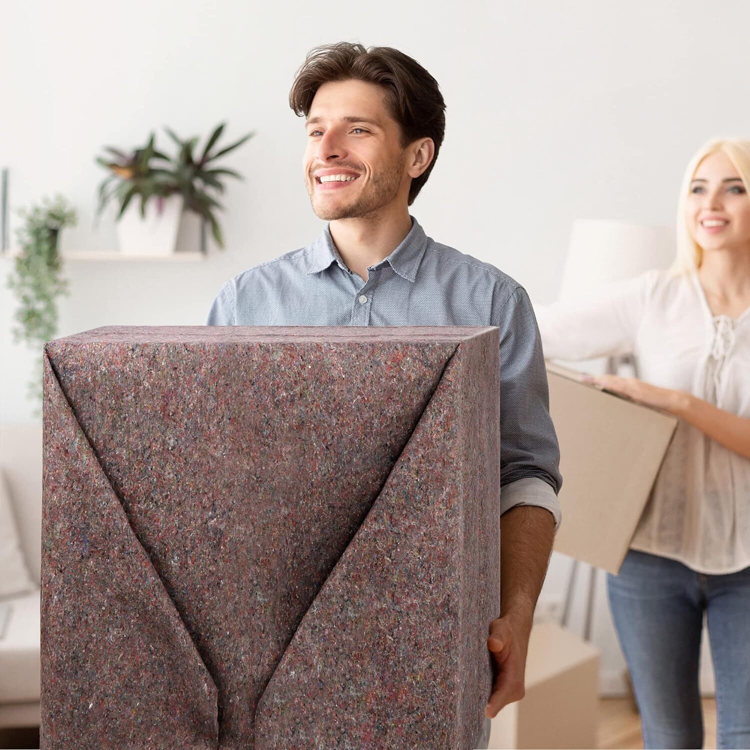 12 Pack Moving Blankets Shipping Furniture Equipment Protection Pads Quilted