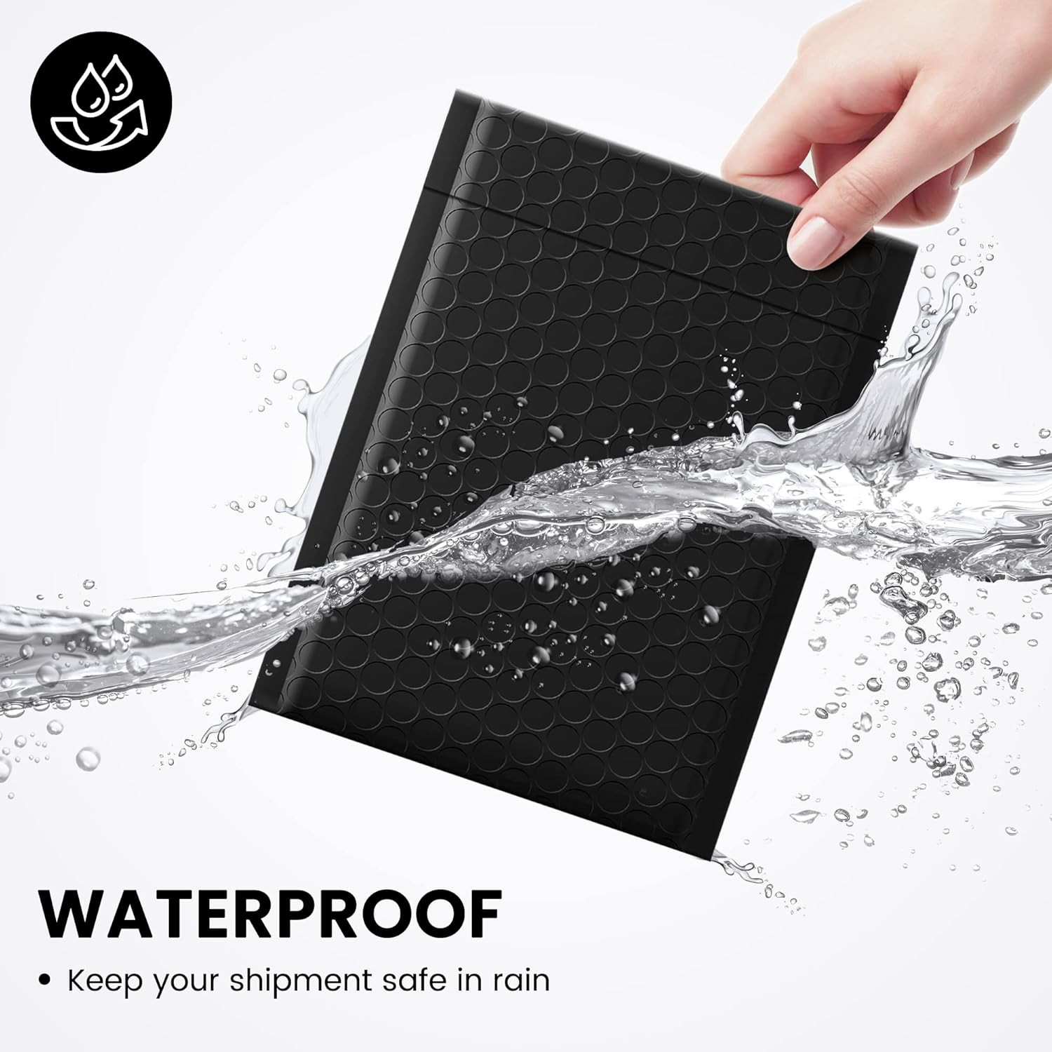 Bubble Mailers 6X10″ 100 Pack Black Padded Envelopes Usable Size 6X9″ Thick M…