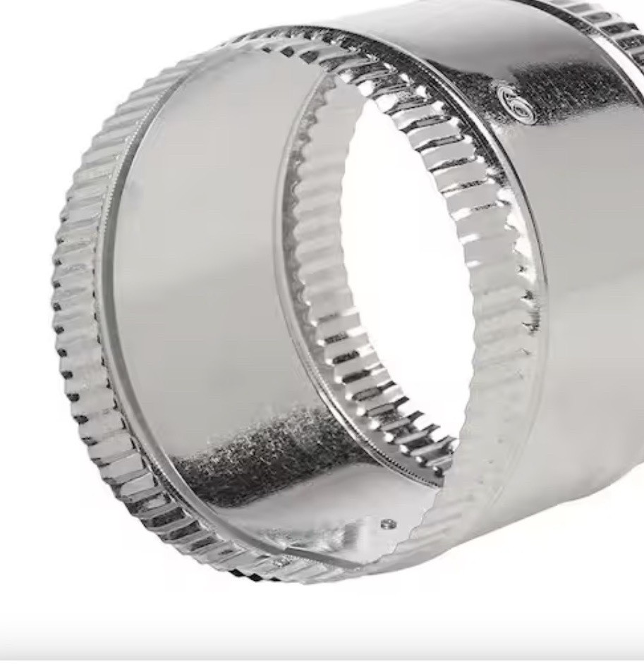 8» Flex Duct Collar & Sheet Metal Connectors 2 Pack Galvanized Master Flow FC8