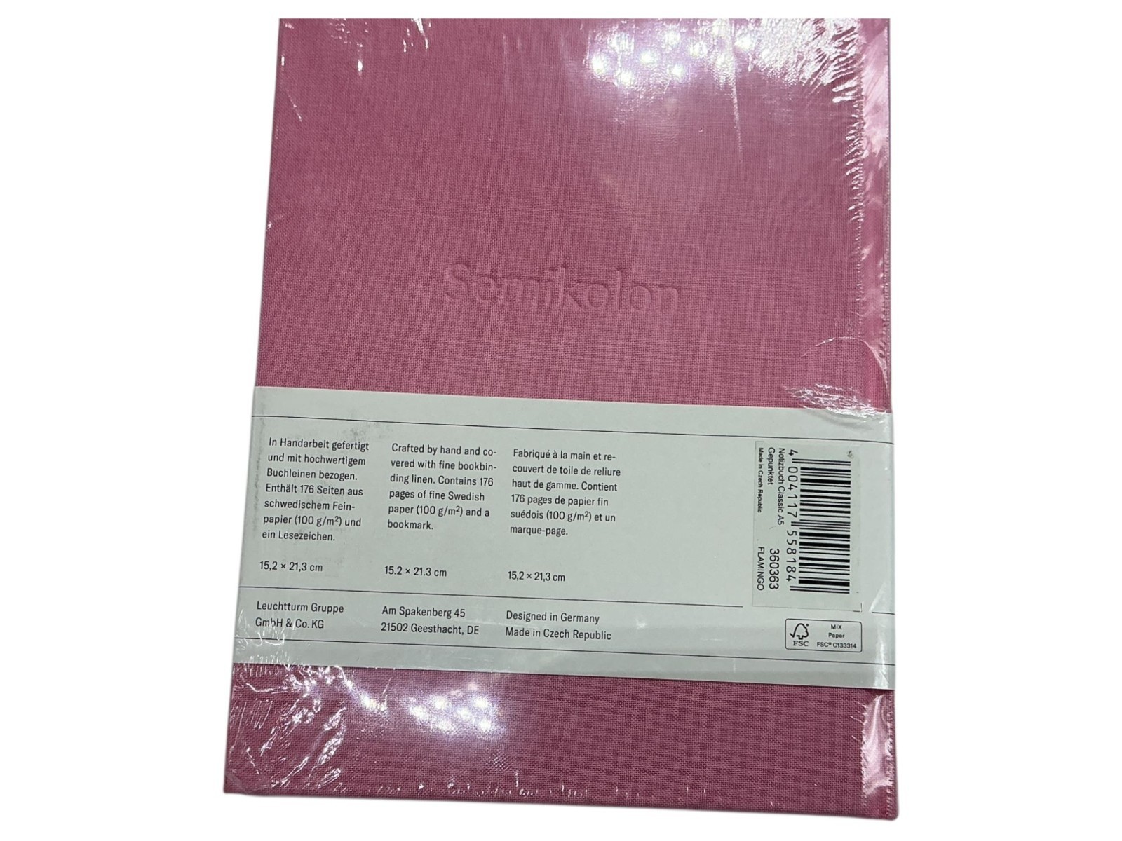 Semikolon Pink A5 Dotted Notebook Set Of 2