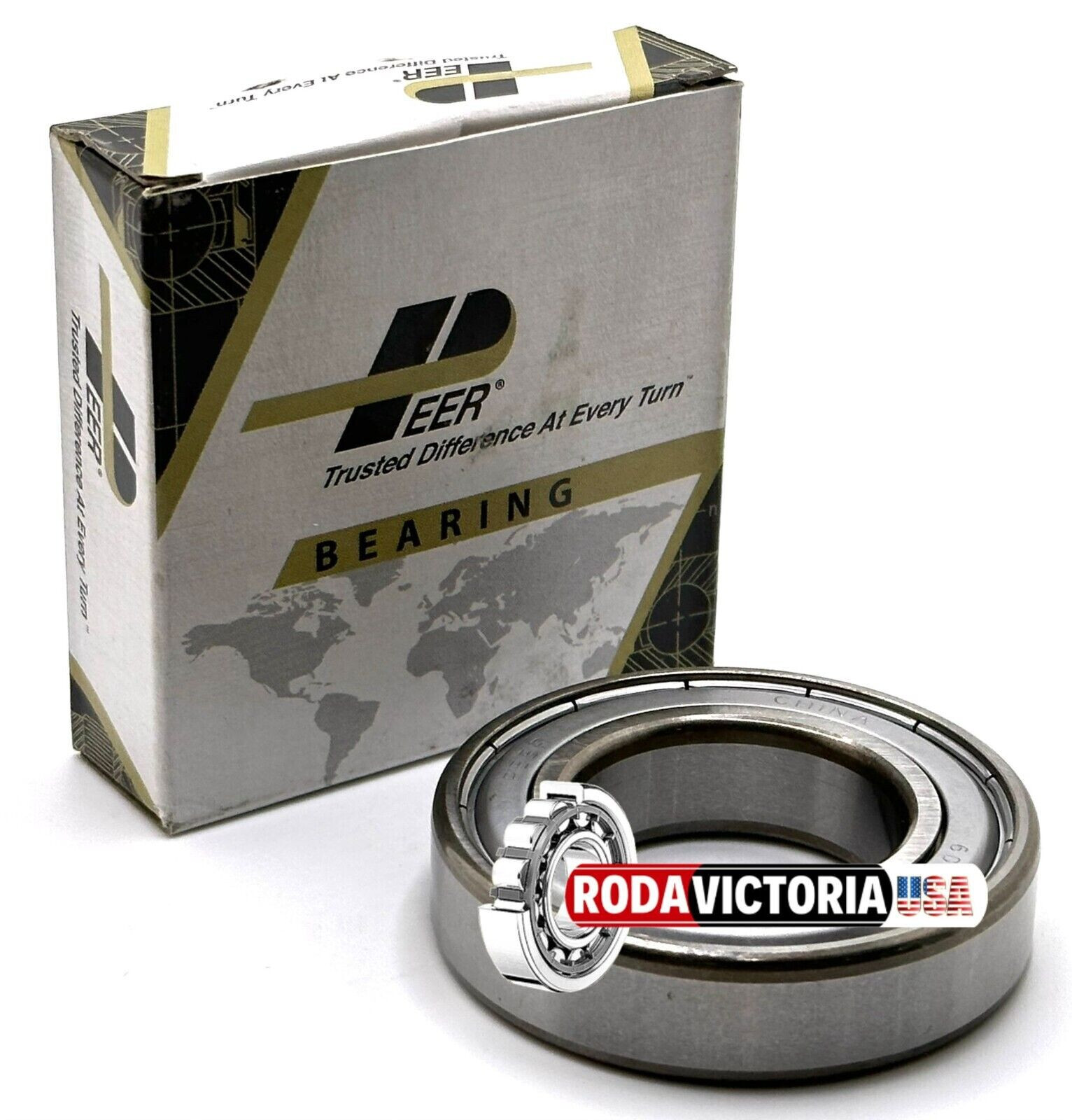 PEER 6006 ZZD DEEP GROOVE BALL BEARING, METAL SHIELDED 30x55X13mm
