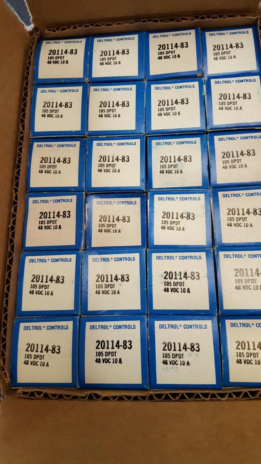 General Purpose Relay 48VDC 1.85KOhm 10A DPDT 20183 DELTROL (34.93×34.93×50.8)mm
