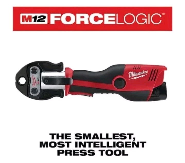 Milwaukee Tool 2473-22 M12 Force Logic Press Tool Kit W/Jaws. New