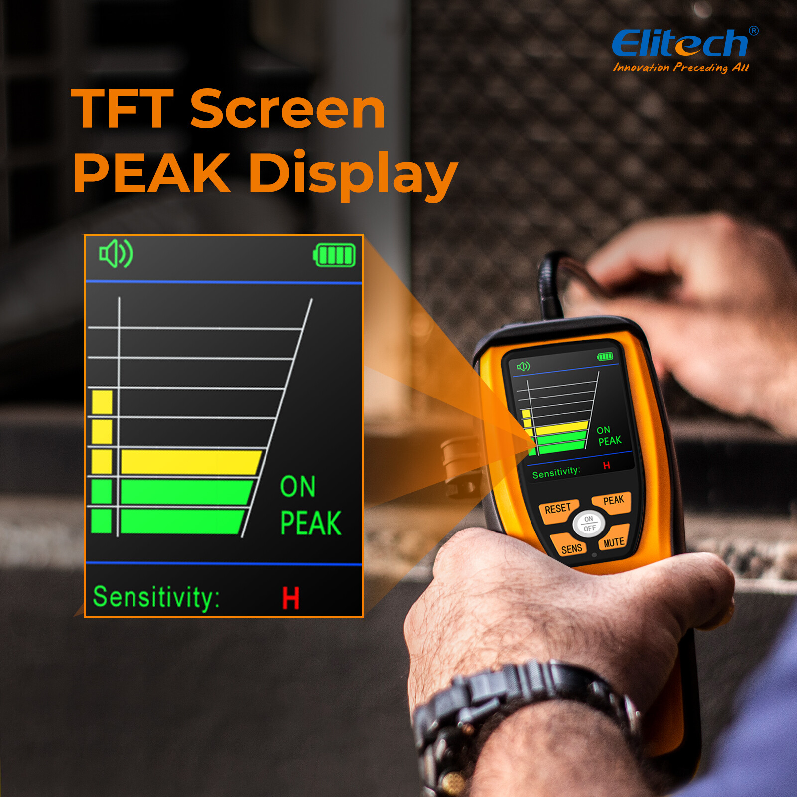 Open Box Elitech Refrigerant Leak Detector HVAC Tester NDIR Sensor ILD-200