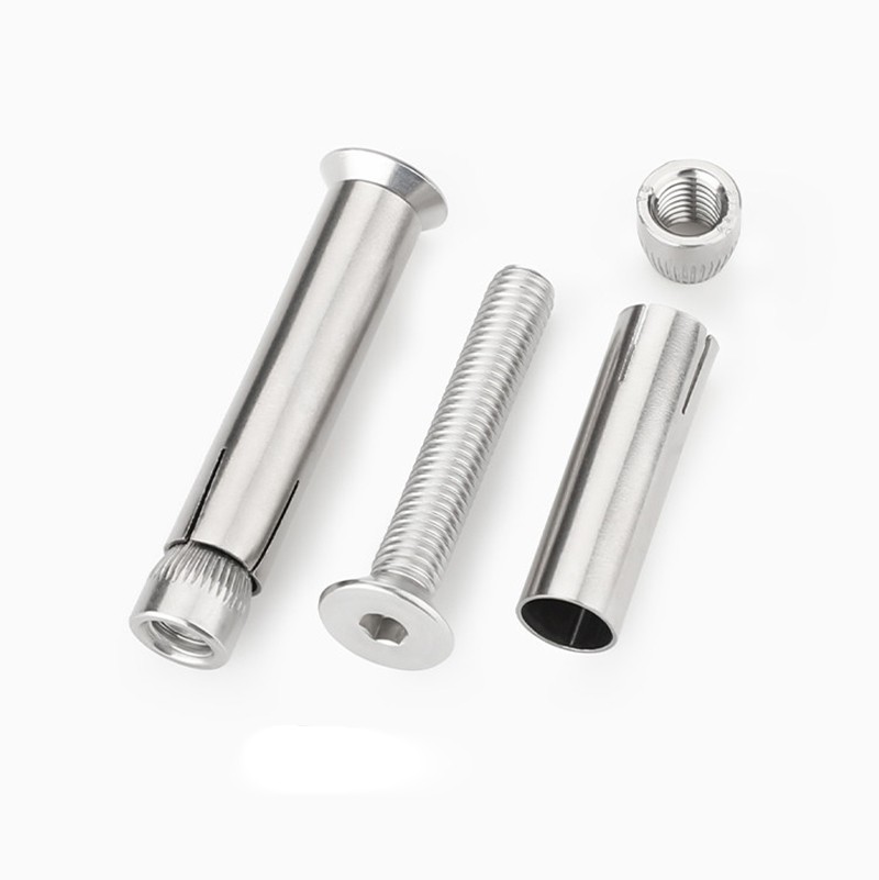Stainless Steel Countersunk Hex Socket Sleeve Expansion Wall Anchor Screw