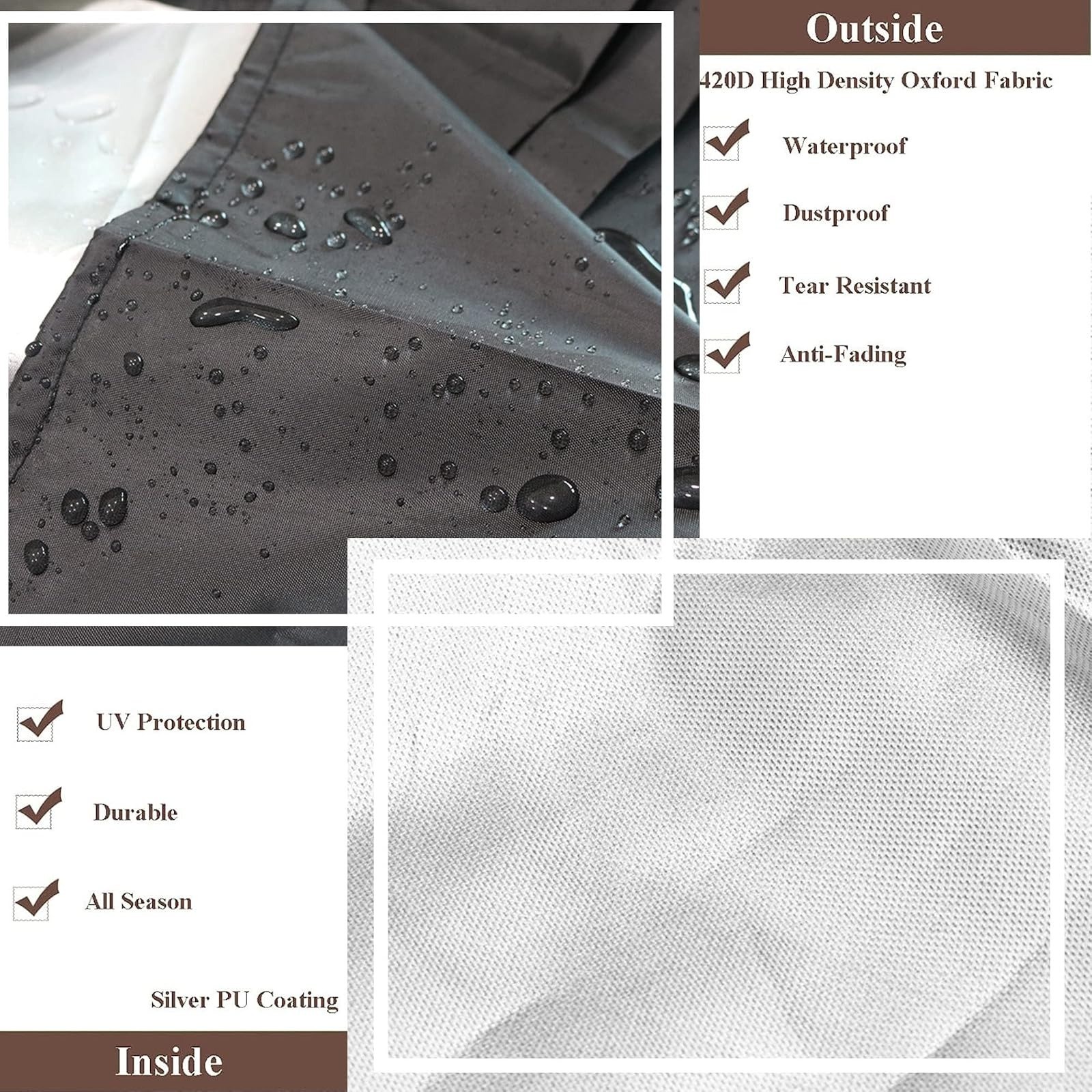 TECARATE 55 Gallon Drum Cover Waterproof Adjustable Drawstring Protection