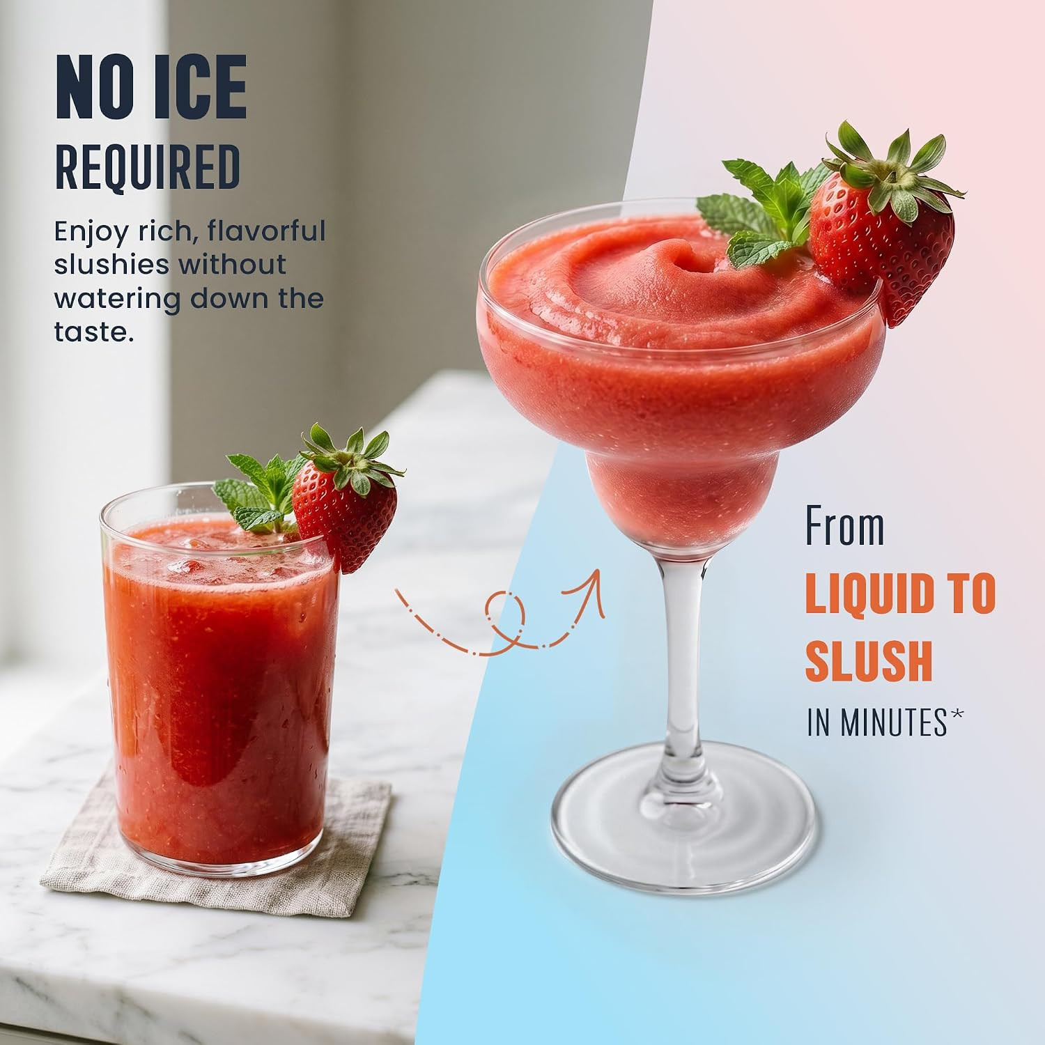 2-In-1 Slushie Machine & Soft Serve Ice Cream Maker with 6 Presets | 15-Min Fast
